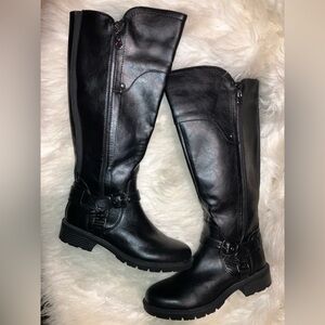 G by Guess Womens Tealin WC Faux Leather Riding Boots